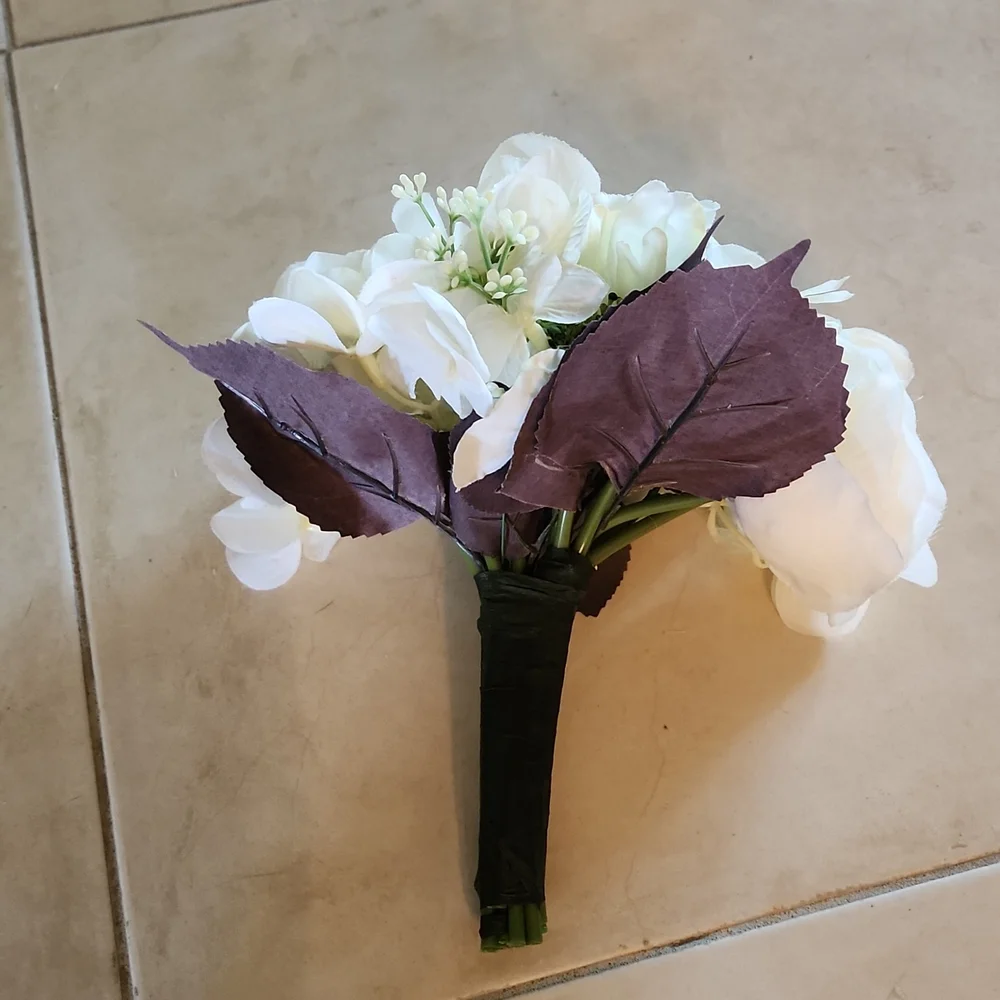 Faux Rose Flower Bouquet